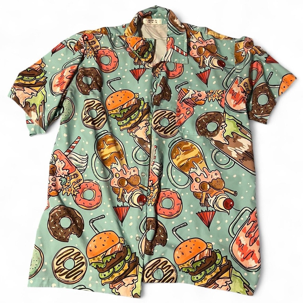 Gourmet Print Men's Shirt